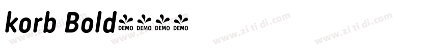 korb Bold字体转换